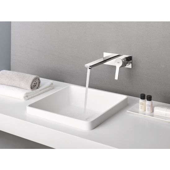 Set Waschtischarmatur Grohe Lineare 23444001, Verdecktes Wasserhahnelement Grohe Eurostyle 23571000