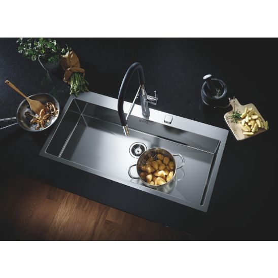 Set Küchenarmatur Grohe Essence 30294000, Granitspüle Grohe K700 31654AP0