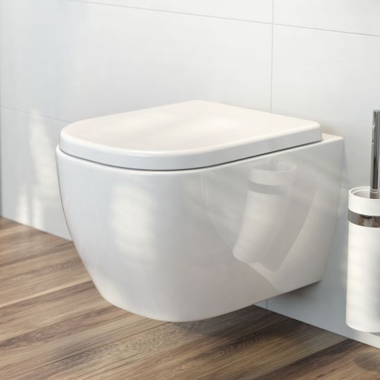 Set WC-Becken Oltens Vernal 42002000, Unterputzrahmen Tece Base 9400407, 45103000, 9.240.400