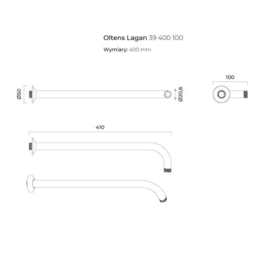 Set Badewannen- und Duscharmatur Oltens Vernal 34104100, Kopfbrause Oltens Sondera 37002100, 37100100, 39400100, 39302100, 37200100, 37401100