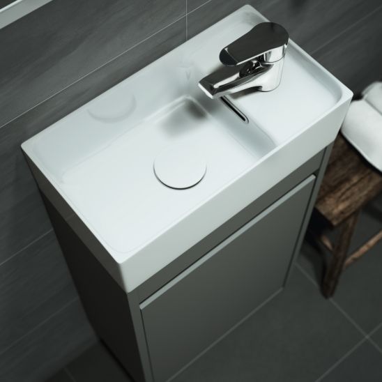 Set Kabinett Cersanit Crea S924-014, Waschbecken Cersanit Crea K114-004