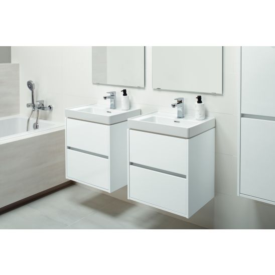 Set Kabinett Cersanit Crea S924-003, Waschbecken Cersanit Crea K114-006