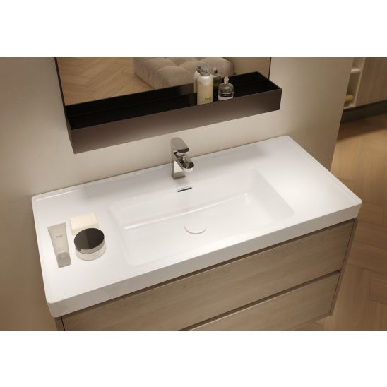 Set Kabinett Cersanit Crea S924-021, Waschbecken Cersanit Crea K114-018