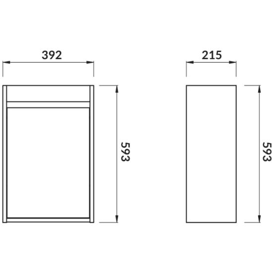 Set Kabinett Cersanit Crea S924-014, Waschbecken Cersanit Crea K114-004