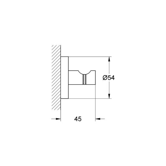 Set Betätigungsplatte Grohe Skate 38732DA0, Klobürste Grohe Essentials 40374DA1, 40689DA1, 40364DA1