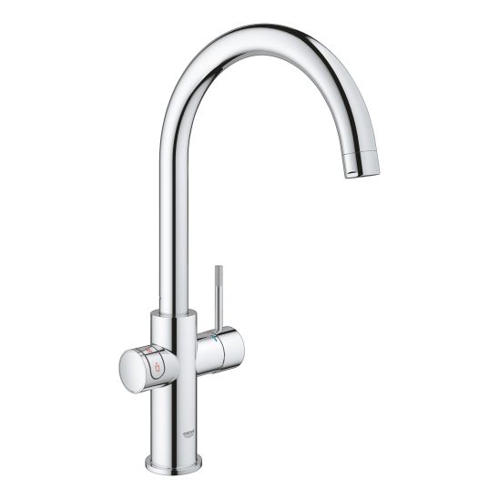 Set Küchenarmatur Grohe Red 30083001, Granitspüle Grohe K700 31654AP0