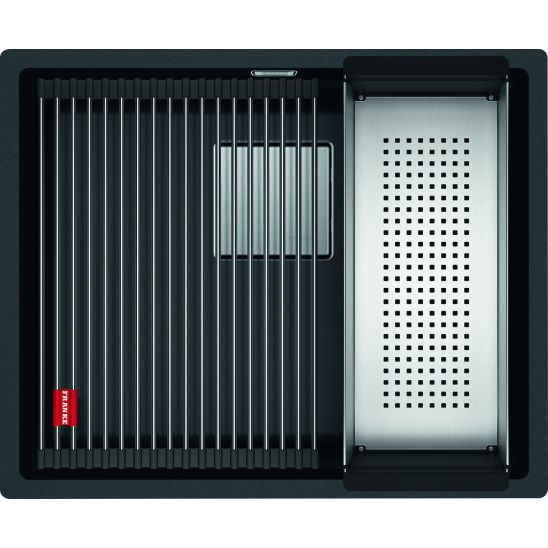 Set Granitspüle Franke Kanon 125.0528.612, Küchenarmatur Franke Lina 115.0626.053