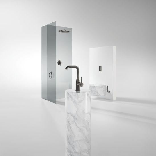 Set Kopfbrause mit Arm Grohe Rainshower 26066AL0, Badewannen- und Duscharmatur Grohe Grohtherm SmartControl 29119AL0, 26574AL0, 27057AL0, 27074AL0, 28362A01