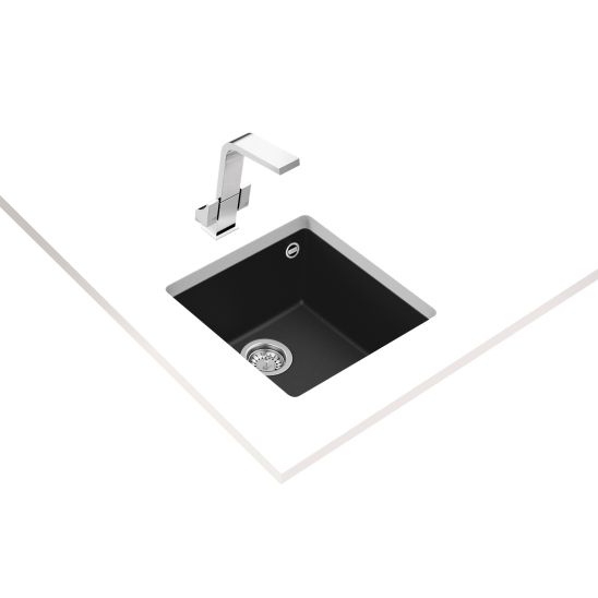 Set Tegranit-Spüle Teka Square 115230025, Küchenarmatur Teka IN 53915620N