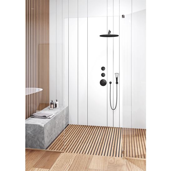 Set Kopfbrause Kludi A-QA 6433087-00, Badewannen- und Duscharmatur Kludi Bozz 387163976, 38624N, 6651439-00, 3912039-00, 6107139-00, 6054739-00