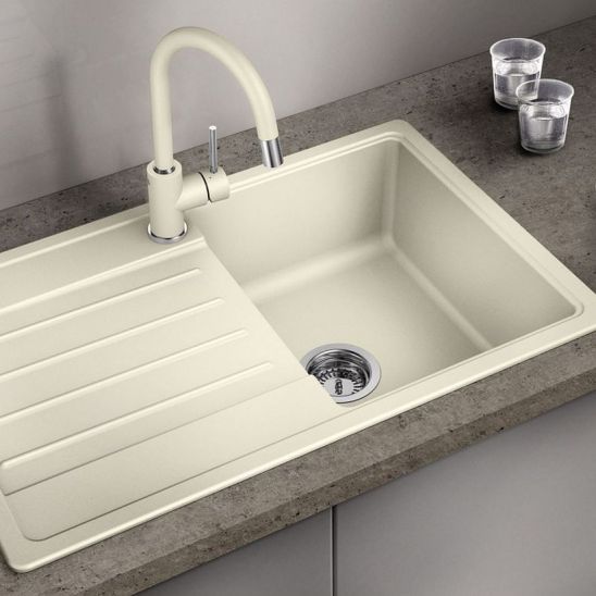 Set Granitspüle Blanco Legra 45 S 522201, Küchenarmatur Oltens Litla 35204300