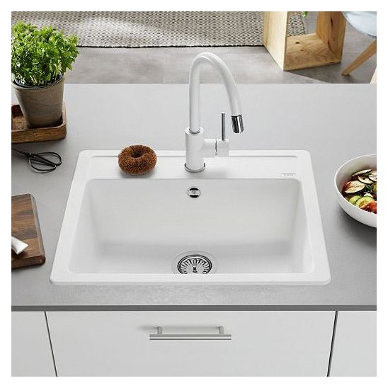 Set Granitspüle Blanco Legra 6 523334, Küchenarmatur Blanco Mida 517742