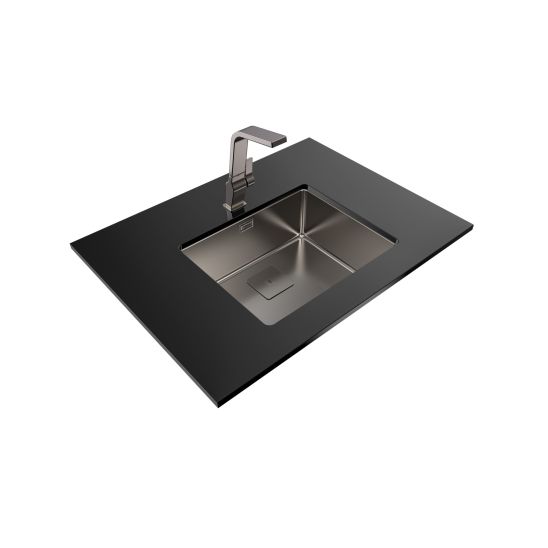 Set Stahlspüle mit Siphon Teka Flexlinea 115000024, Küchenarmatur Teka ICC 116030005