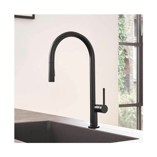 Set Küchenarmatur Hansgrohe Talis M54 72801670, Stahlspüle Hansgrohe S 71 43428800, 43921800
