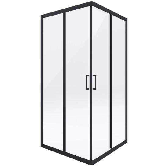 Set Dusche Deante Funkia KYC_N41K, Quadratische Duschwanne Deante Corner KTC_041B, NHC_025C