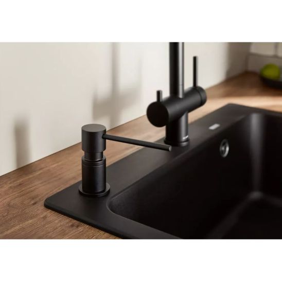 Set Küchenarmatur Blanco Linus-S 525807, Flüssigkeitsspender Blanco Lato 525789