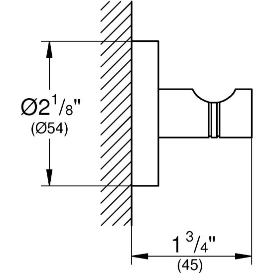 Set Betätigungsplatte Grohe Skate 38732AL0, Klobürste Grohe Essentials 40374AL1, 40367AL1, 40369AL1, 40365AL1, 40394AL1, 40364AL1
