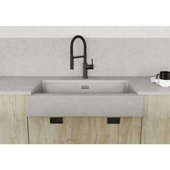 Set Granitspüle Blanco Etagon 8 525892, Küchenarmatur Blanco Catris-S Flexo 525793