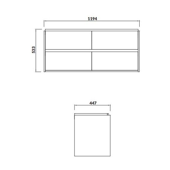 Set Kabinett Cersanit Crea S931-001, Waschbecken Cersanit Crea K673-006
