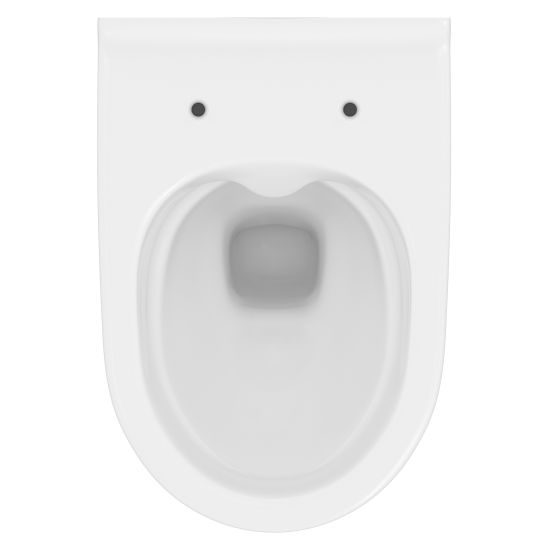 Set WC-Becken mit Absenkautomatik-Sitz Cersanit Mille S701-453, Verdeckter Rahmen mit Betätigungsplatte Cersanit S701-779