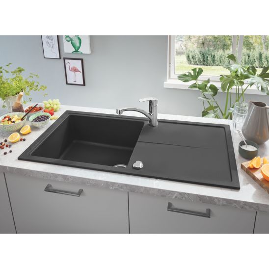 Set Granitspüle Grohe K400 31641AP0, Küchenarmatur Grohe Start 304702430