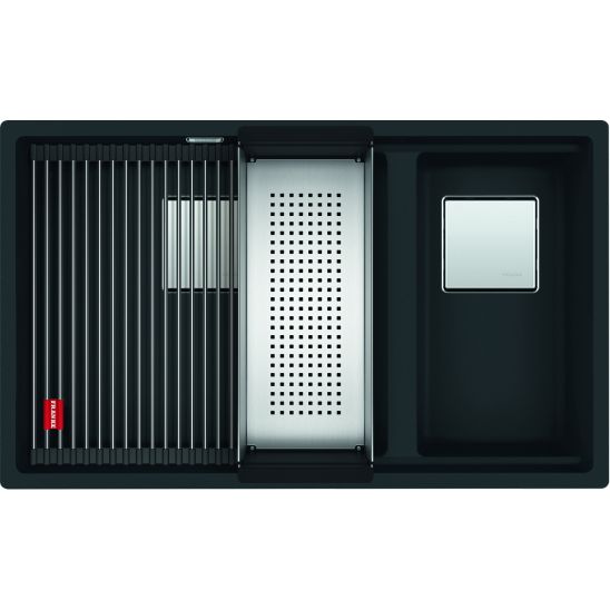 Set Küchenarmatur Franke Pescara 360 115.0545.136, Granitspüle Franke Kanon 125.0633.004