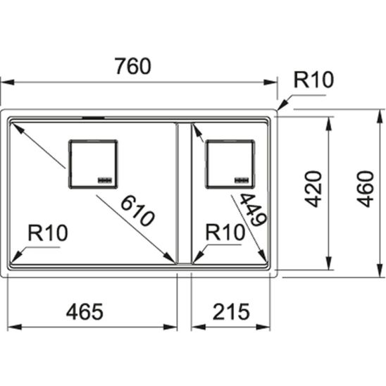 Set Küchenarmatur Franke Pescara 360 115.0545.136, Granitspüle Franke Kanon 125.0633.004