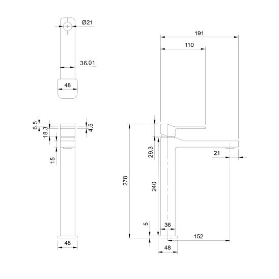Set Duschset Omnires Slide SYSSL11GR, Waschtischarmatur Omnires Slide SL7712GR