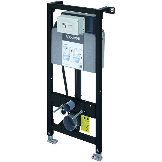 Set WC-Becken mit Absenkautomatik-Sitz Duravit D-Neo 45770900A1, Unterputzrahmen Duravit DuraSystem WD1011000000, WD5001031000