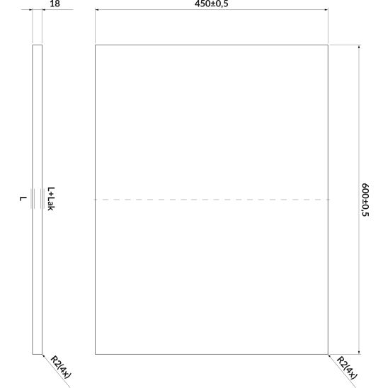 Set Kabinett Cersanit Larga S932-070, Arbeitsplatte Cersanit Larga S932-023