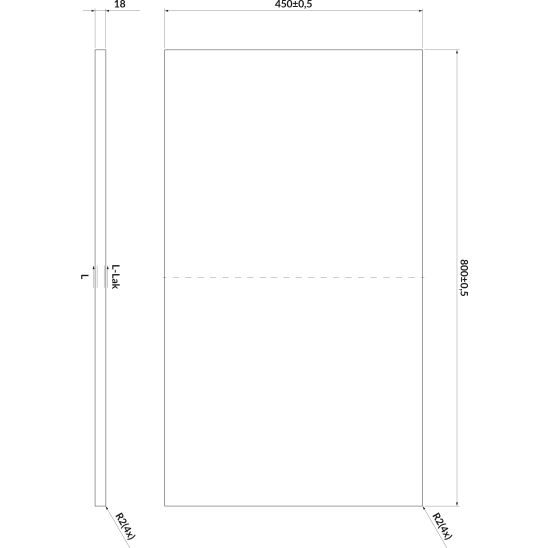 Set Kabinett Cersanit Larga S932-073, Arbeitsplatte Cersanit Larga S932-024