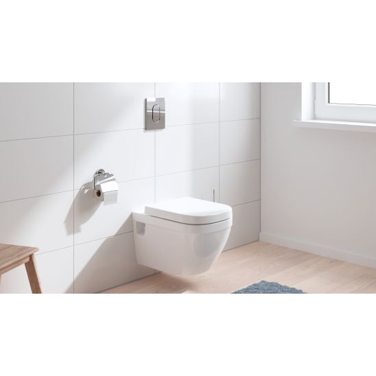 Set WC-Becken Grohe Euro Ceramic 39703000, Unterputzrahmen mit Knopf und Dichtung Grohe Solido 39930000