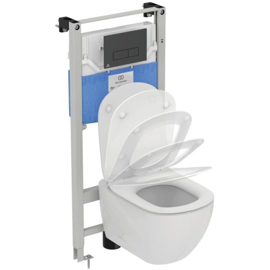 Set Kombi-Pack mit WC-Sitz Ideal Standard i.Life O T572501, Unterputzrahmen Ideal Standard Prosys R020467, R0121A6