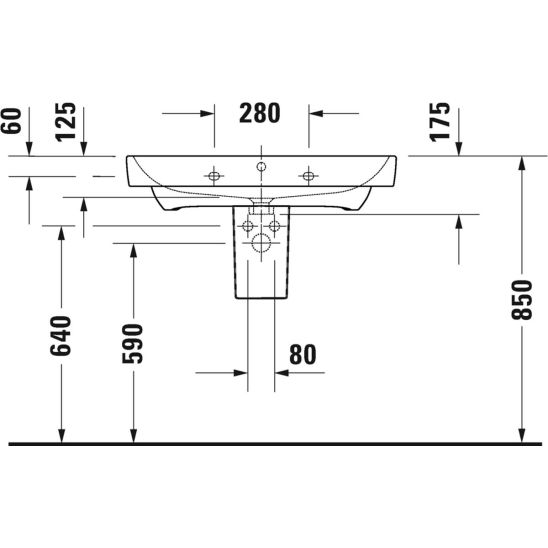 Set Kabinett Duravit No. 1 N14283018180000, Waschbecken Duravit No. 1 23758000002