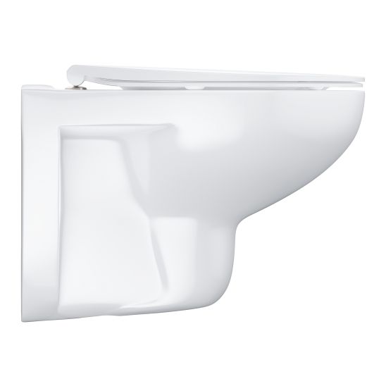 Set Unterputzrahmen Grohe Rapid SL 38827000, WC-Becken mit Absenkautomatik-Sitz Grohe Bau Ceramic 39899000