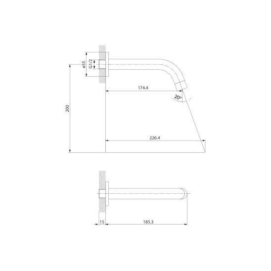 Set Badewannen- und Duscharmatur Cersanit Zen S951-567, Duschset Cersanit Inverto S951-709, S951-554