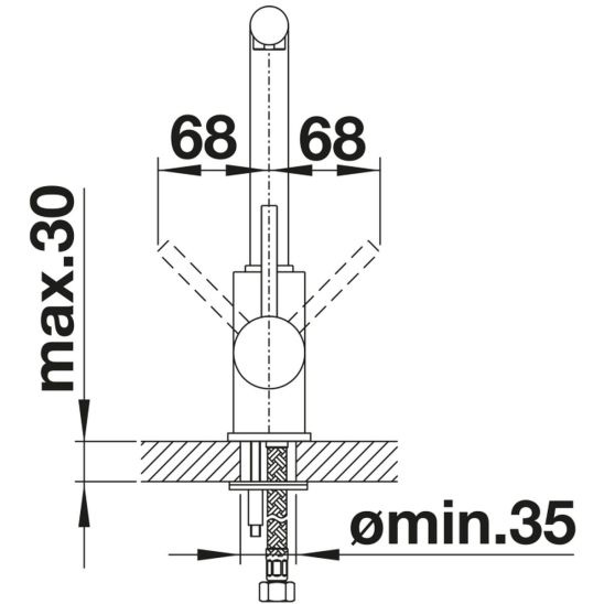 Set Granitspüle Blanco Subline 500-U 527794, Küchenarmatur Blanco Mila 526657, 207422
