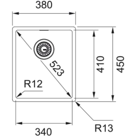 Set Stahlspüle Franke Box 127.0453.653, Küchenarmatur Franke Urban 115.0627.523