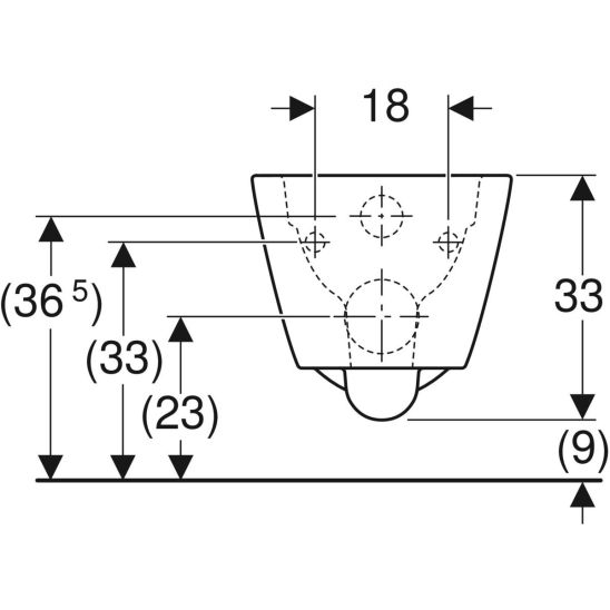 Set WC-Becken Geberit Smyle 500.208.01.1, Toilletensitz Geberit Smyle Square 500.240.01.1