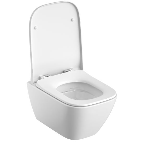 Set WC-Becken Geberit Smyle 500.379.01.1, Unterputzrahmen Geberit Duofix 111.170.00.2, 500.240.01.1