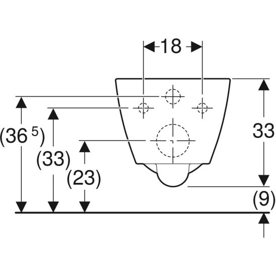 Set WC-Becken Geberit Smyle 500.379.01.1, Unterputzrahmen Geberit Duofix 111.170.00.2, 500.240.01.1