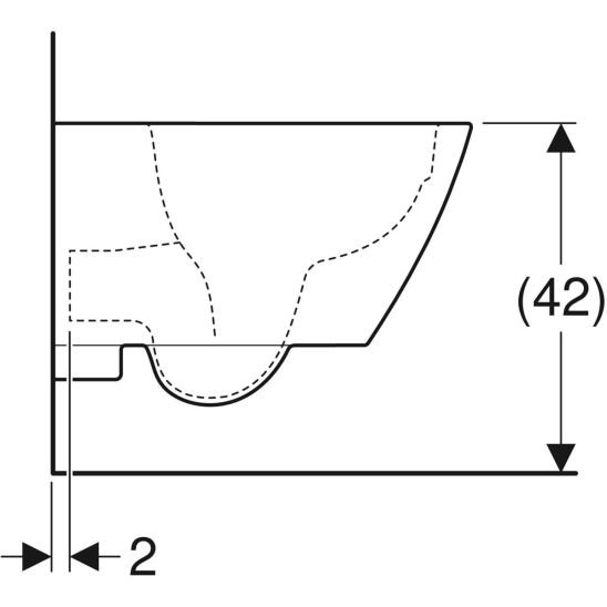 Set WC-Becken Geberit Smyle 500.379.01.1, Unterputzrahmen Geberit Duofix 111.170.00.2, 500.240.01.1