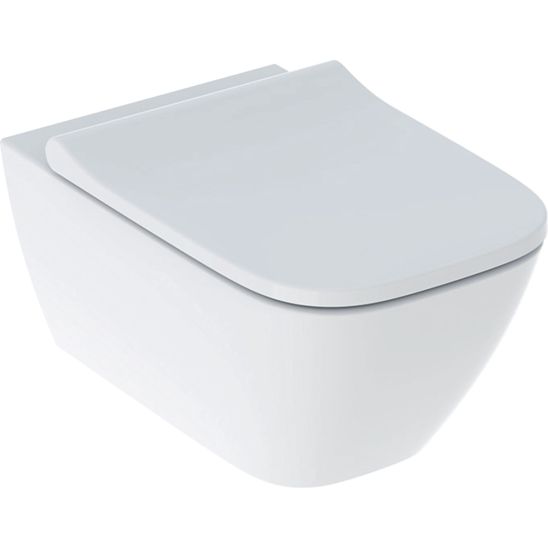 Set WC-Set mit Sitz Geberit Smyle Square 500.683.00.2, Unterputzrahmen Geberit Duofix 111.320.00.6, 111.815.00.1, 156.050.00.1