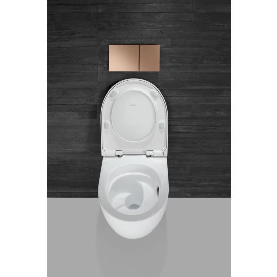 Set WC-Becken mit Absenkautomatik-Sitz Geberit Acanto 502.774.00.8, Unterputzrahmen Geberit Duofix 111.320.00.6, 111.815.00.1, 156.050.00.1