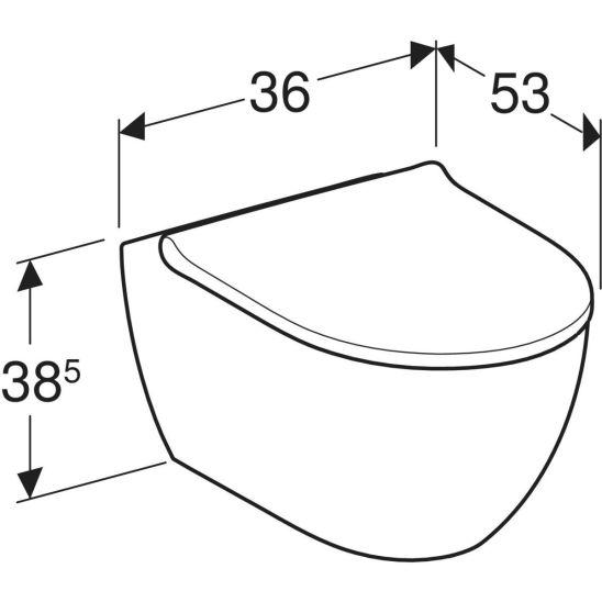Set WC-Becken mit Absenkautomatik-Sitz Geberit Acanto 502.774.00.1, Unterputzrahmen Geberit Duofix 111.003.00.2, 111.815.00.1, 156.050.00.1