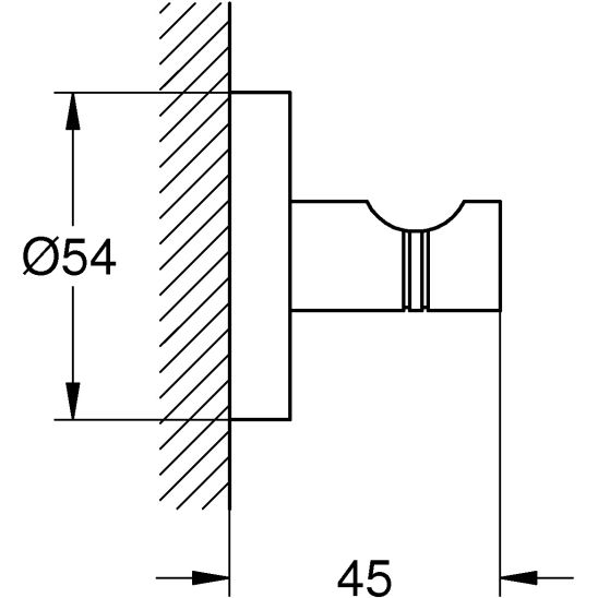 Set Betätigungsplatte Grohe Even 38966KF0, Klobürste Grohe Start 411852430, 412002430, 411732430