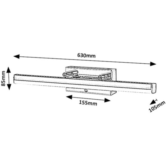 Set Leuchter Rabalux Turgon 75017, Spiegel Elita Sote RE065802000010