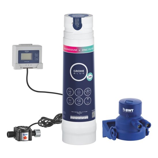 Set Wasserhahn mit Wasserfilter Grohe Blue 30601DC0, Untertischfilter Grohe Blue 40875000