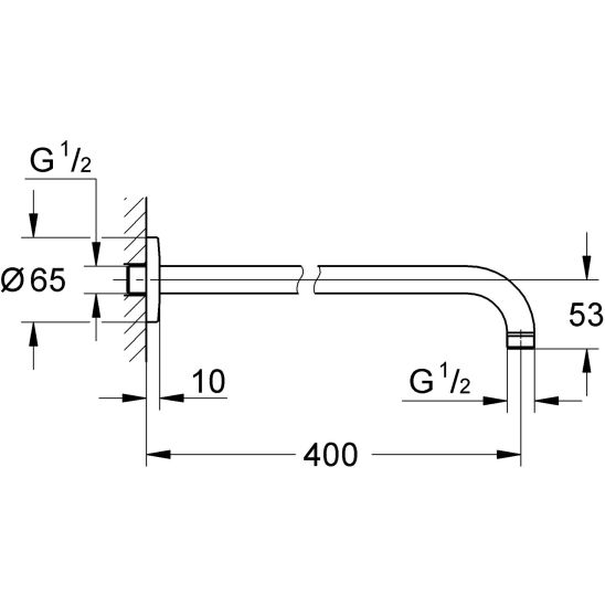Set Badewannen- und Duscharmatur Grohe Eurocube 24062000, Kopfbrause Grohe Vitalio Comfort 26695000, 26405000, 35600000, 27851000
