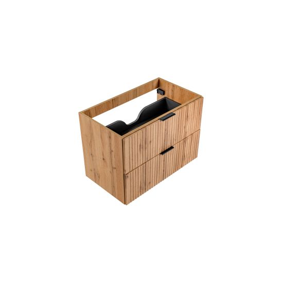 Set Kabinett Comad Adel Oak ADEL OAK 82-80-B-2S, Waschbecken Comad Magic 2 UM-6289MAGIC50DP, NATURE WOTAN 89-80-46 M